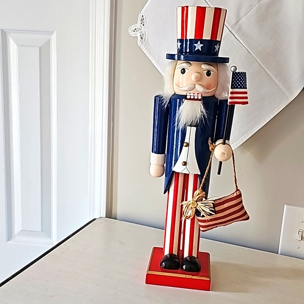 4th of July Nutcracker 1ft 8" tall
